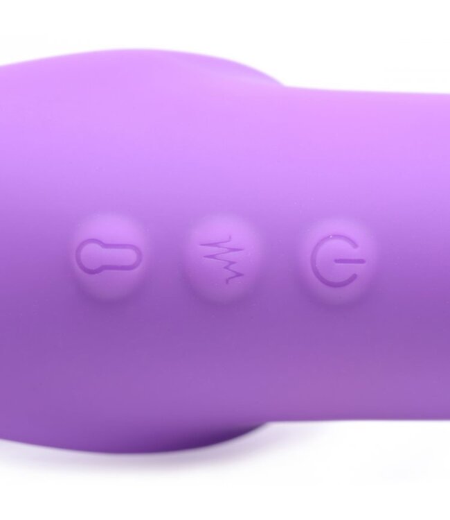 XR Brands G-Pulse Vibrerende Strapless Strap-On - Paars