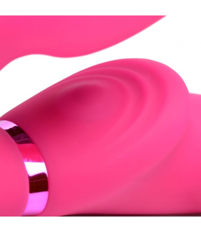 XR Brands G-Pulse Vibrerende Strapless Strap-On Vibrator Met Afstandsbediening - Roze