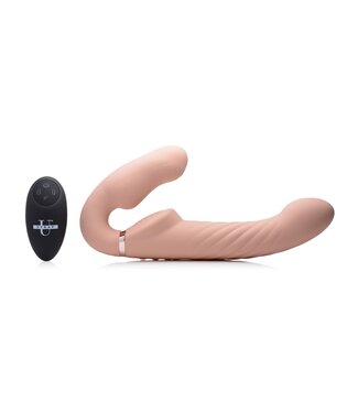 XR Brands Swirl Vibrerende Strapless Strap-On