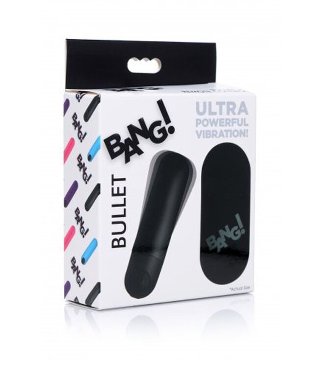 XR Brands Bang! Bullet Vibrator Met Afstandsbediening - Zwart