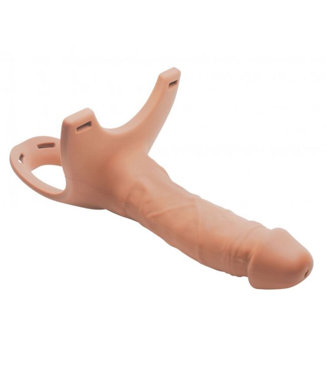 XR Brands Holle Strap-On Siliconen Dildo Met Harnas