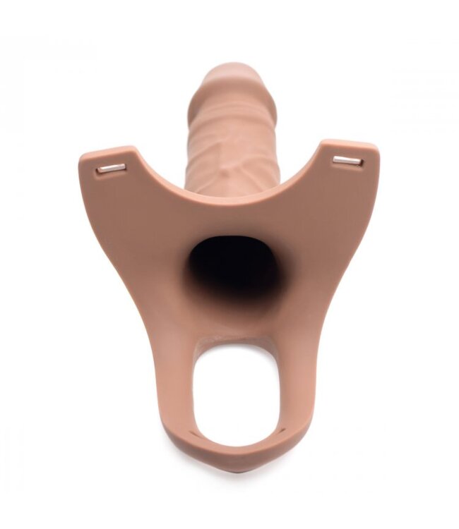 XR Brands Holle Strap-On Siliconen Dildo Met Harnas