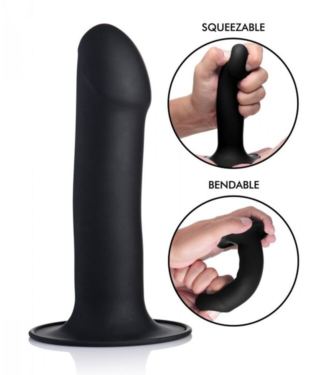 XR Brands Squeeze-It Phallic Dildo - 15.5 cm