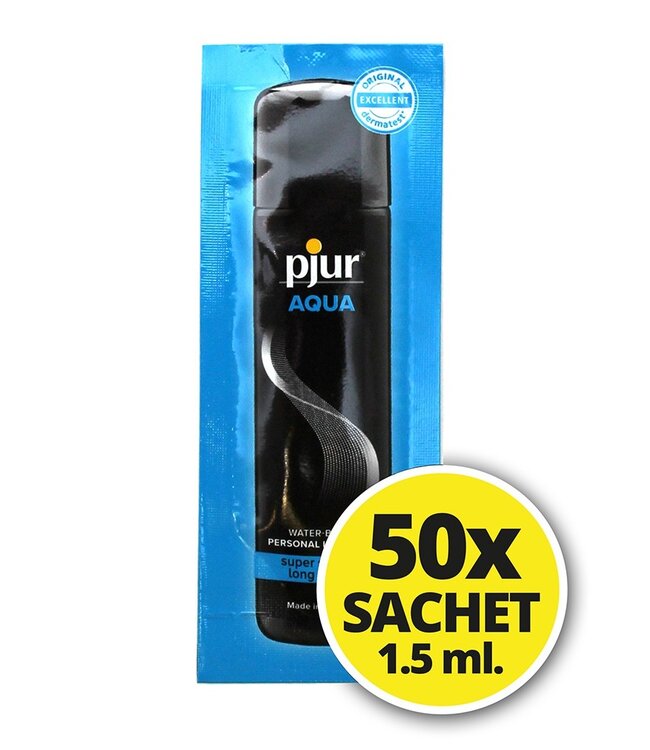 Rimba pjur - Aqua - Glijmiddel op waterbasis - 50 zakjes van 1.5 ml