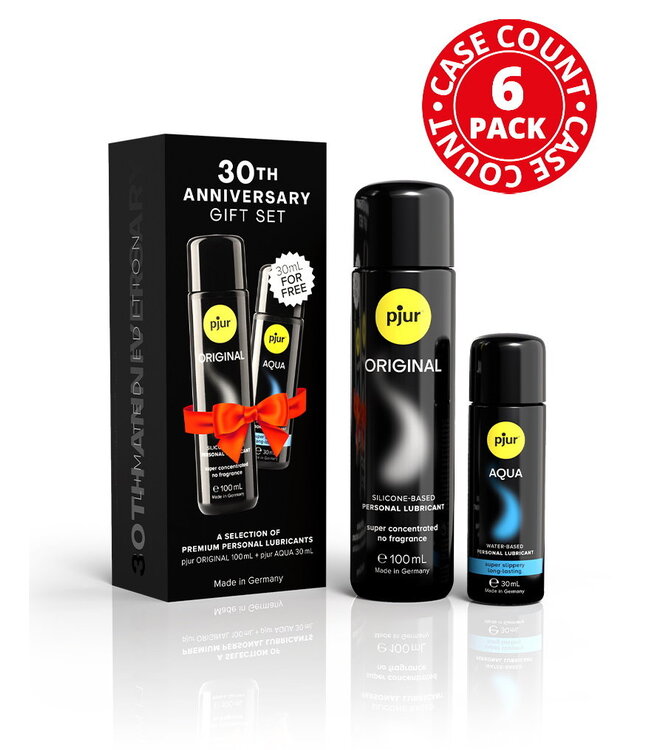 Rimba Pjur - 30Th Anniversary Gift Set - Set à 6 stuks - Original 100ml / Aqua 30ml