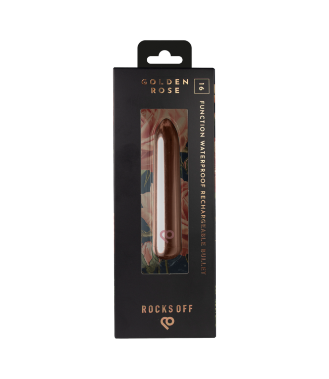 Rimba Rocks-Off - Oplaadbare Bulletvibrator - Golden Rose