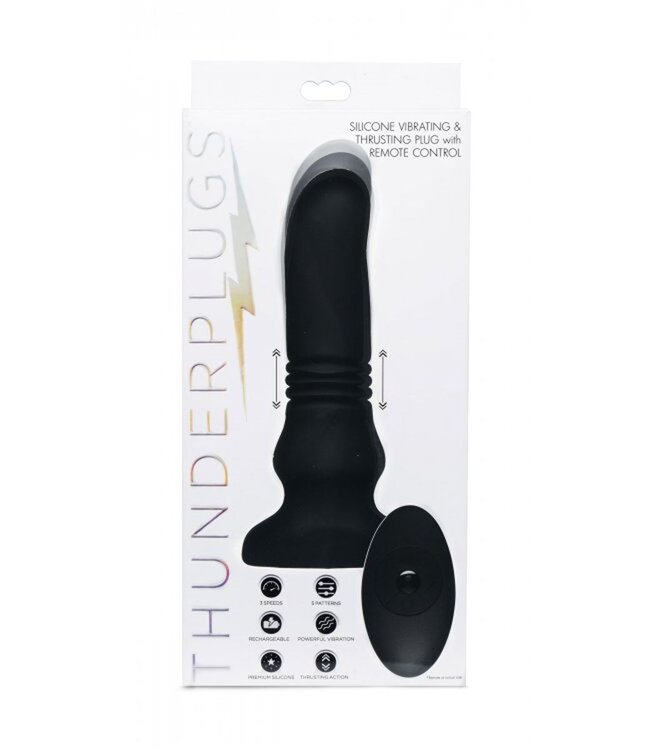 XR Brands Thunderplug Stotende & Vibrerende Prostaat Vibrator