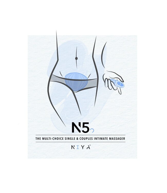 Rimba NIYA - NIYA 5 - Oplegvibrator met Afstandsbediening - Lichtblauw