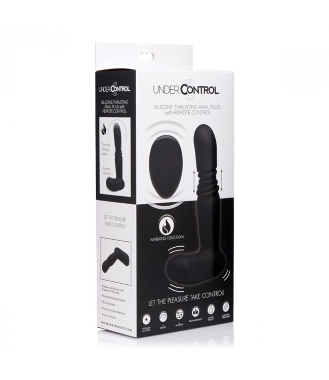 XR Brands Stotende Anaal Plug met Afstandsbediening