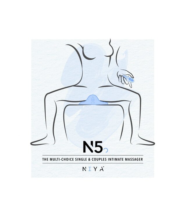 Rimba NIYA - NIYA 5 - Oplegvibrator met Afstandsbediening - Lichtblauw