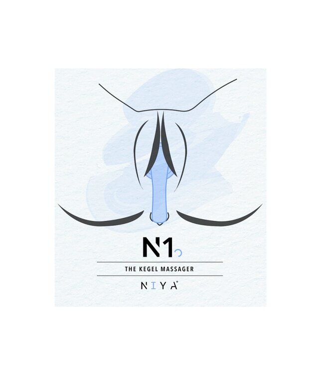 Rimba NIYA - NIYA 1 - Vibrerende Kegel Massager met Afstandsbediening - Lichtblauw