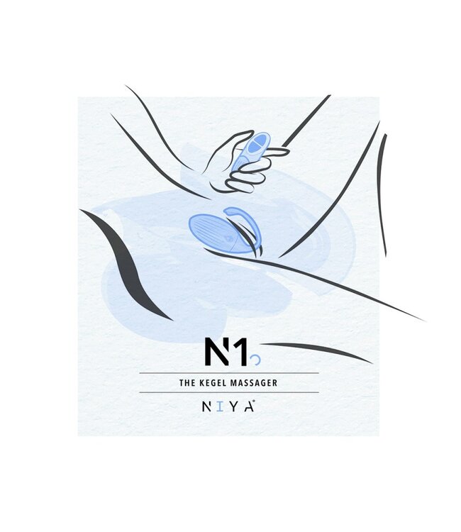 Rimba NIYA - NIYA 1 - Vibrerende Kegel Massager met Afstandsbediening - Lichtblauw