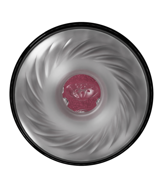 Rimba Rimba Toys – Orgastobator 08 Masturbator voor Mannen – Zwart & Transparant