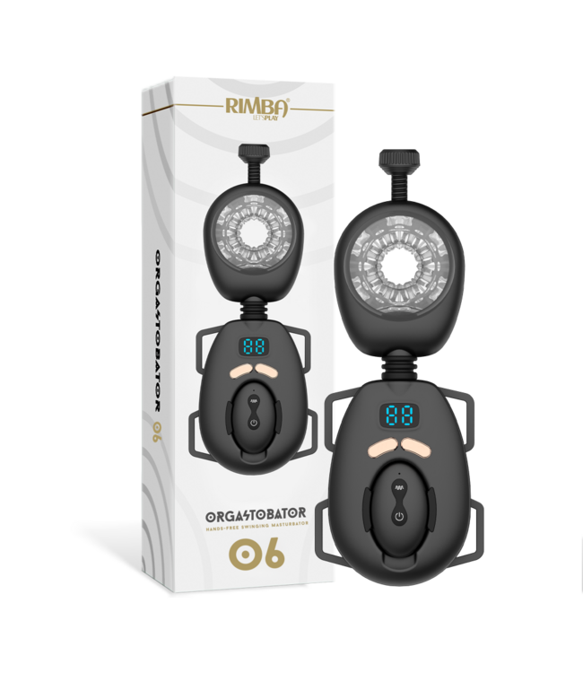 Rimba Rimba Toys - Orgastobator 06 - Masturbator voor mannen met swingfunctie - Zwart