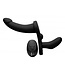 XR Brands Double Take - Dubbele Vibrerende Strap-On - Zwart