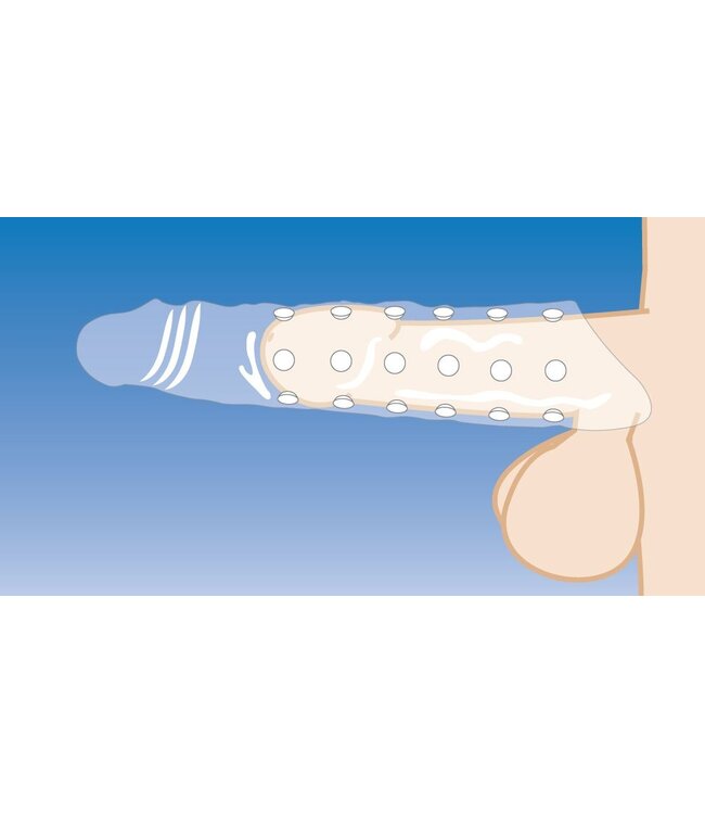 XR Brands Extender Penissleeve Met Noppen