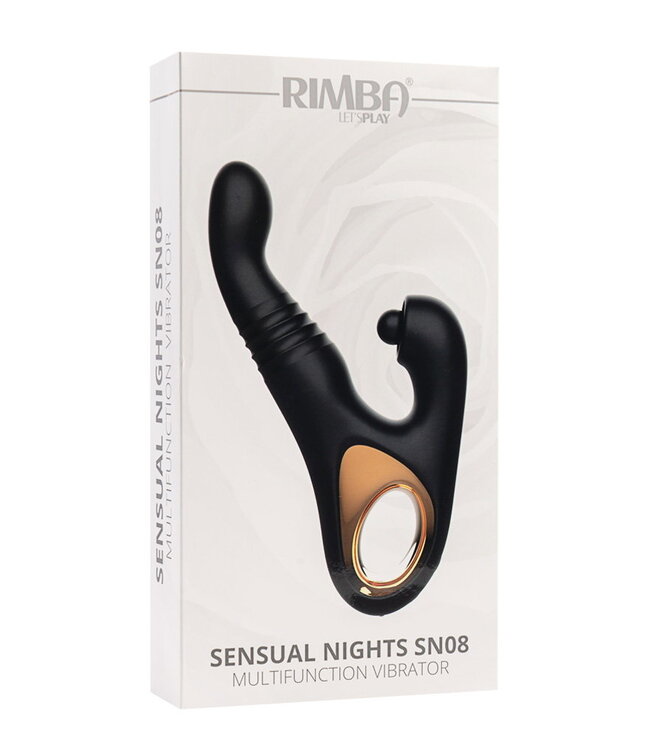 Rimba Rimba Toys - Sensual Nights SN08 - Multifunction Vibrator - Zwart