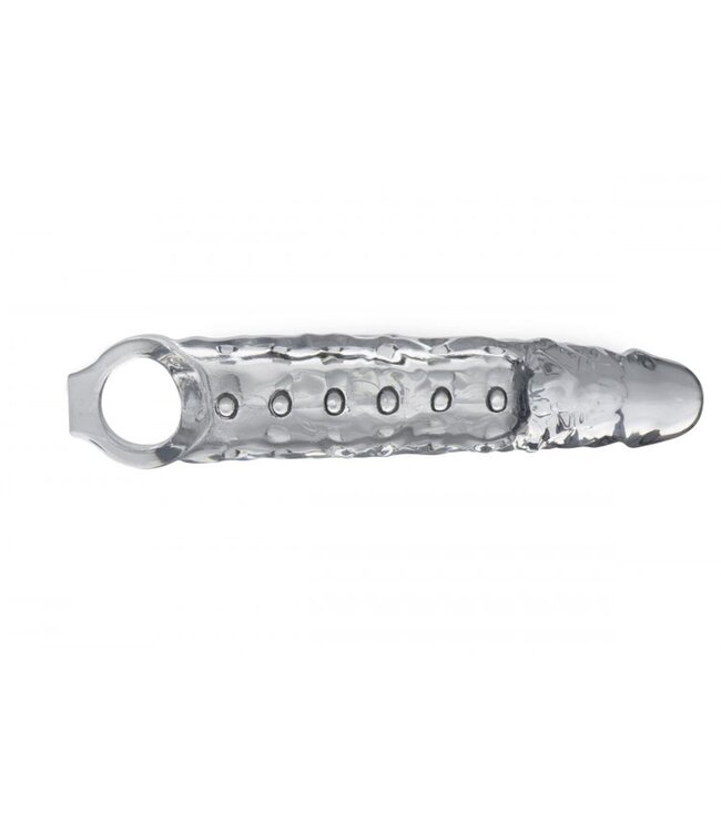 XR Brands Extender Penissleeve Met Noppen - Transparant