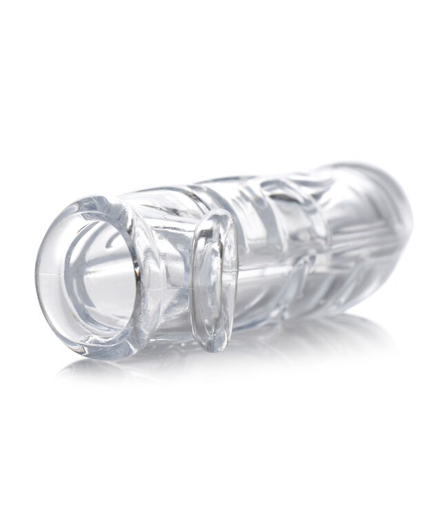 XR Brands Size Matters - Clear Extender Gebogen Penissleeve
