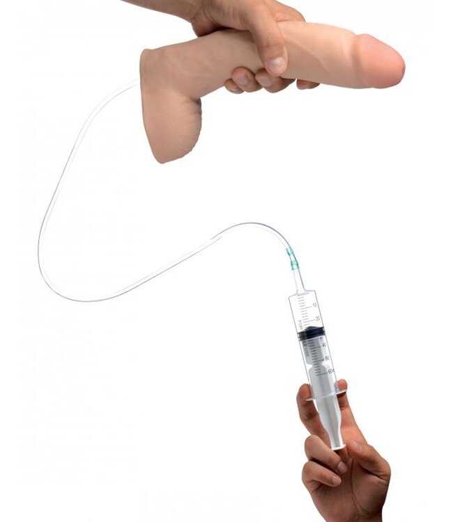 XR Brands Dual Density Spuitende Dildo - 25 cm