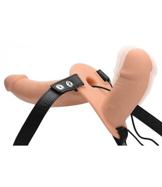 XR Brands Power Pegger Dubbele Strap-On Vibrator