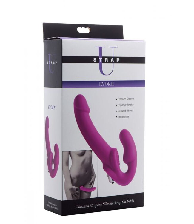 XR Brands Strap U - Evoke Strapless Strap On Dildo