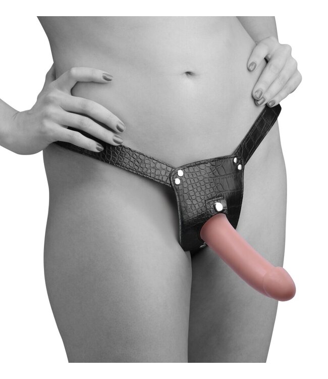 XR Brands Plena II Dubbele Voorbind Dildo + Harnas