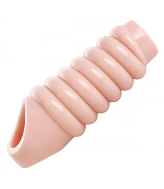 XR Brands Size Matters - Really Ample - geribbelde penis sleeve