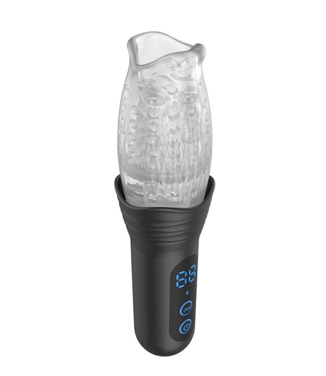 Rimba Rimba Toys - Orgastobator 02 - Mannelijke Masturbator - Zwart & Transparant