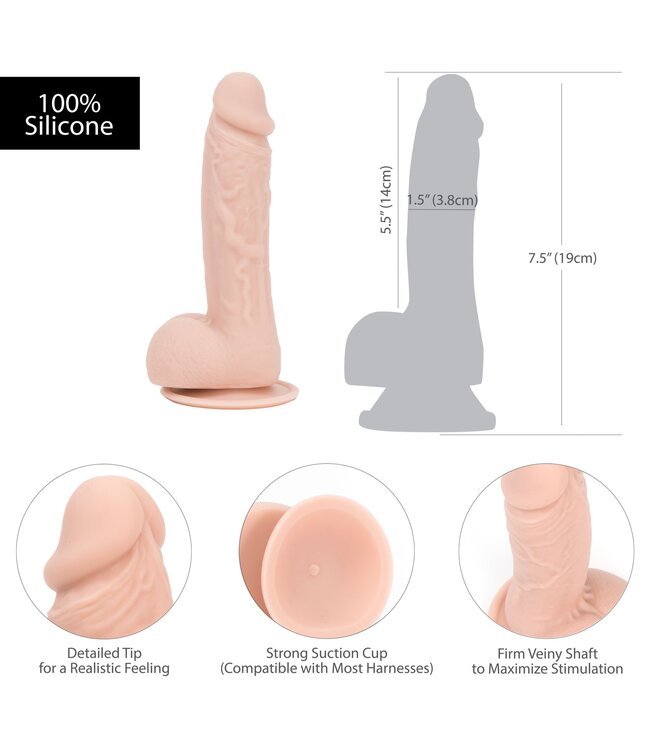 Addiction Addiction - Mark Dildo Met Zuignap - 19 cm
