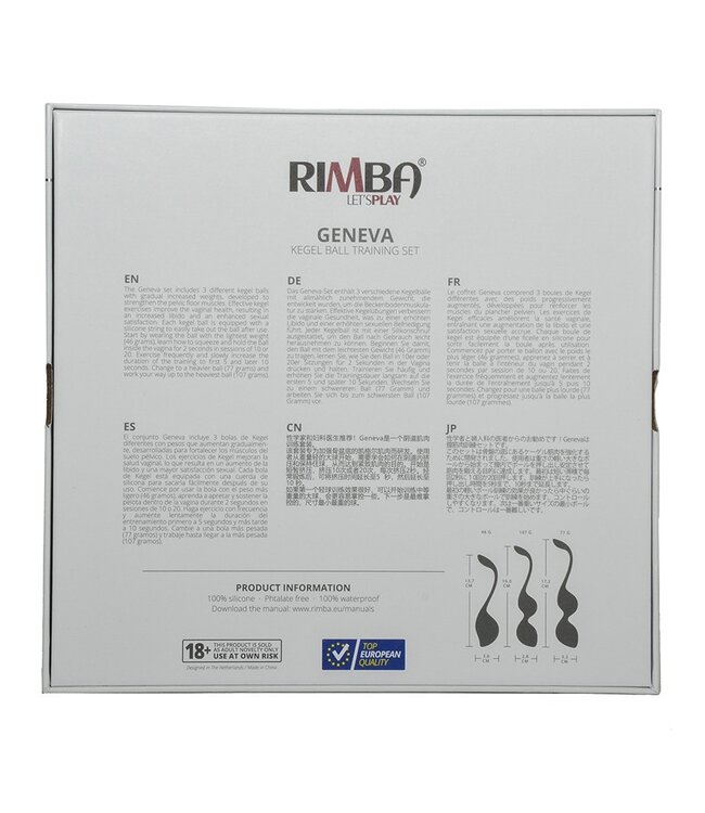 Rimba Rimba Toys - Geneva - Kegel Balletjes Training Set - Zwart