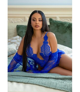 Leg Avenue Leg Avenue – Bodysuit & Kimono Set – Luxe Kant