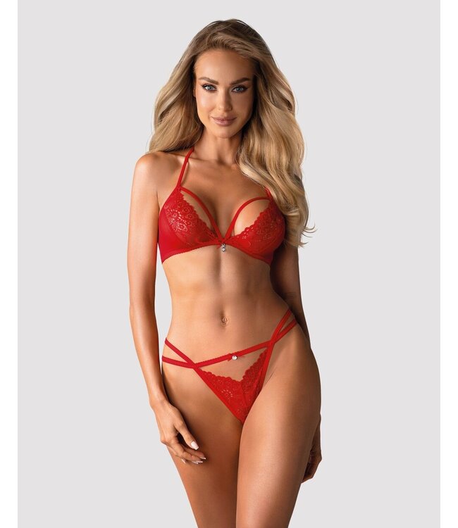 Obsessive Obsessive - Alluring BH-set - Rood