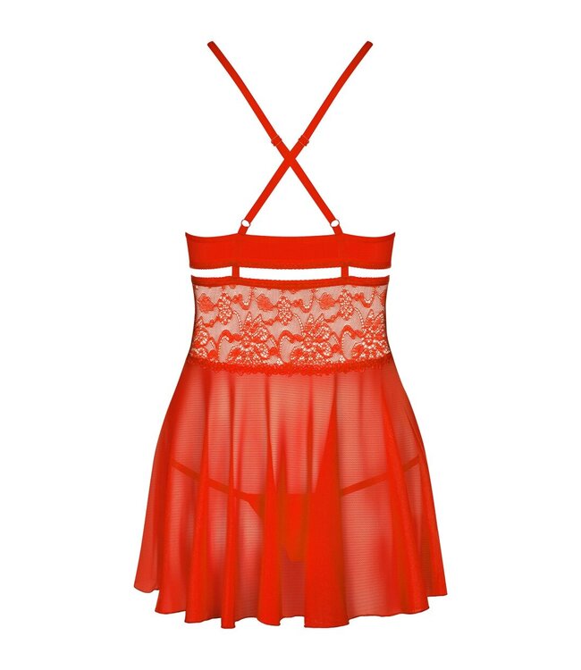 Obsessive Obsessive - Babydoll Set - Rood