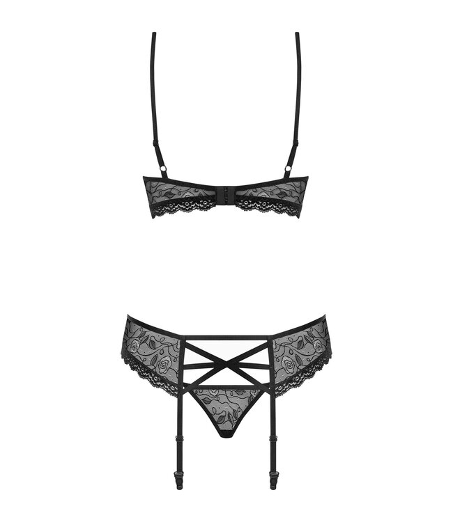 Obsessive Obsessive - Fabulous Jarretelset - Zwart