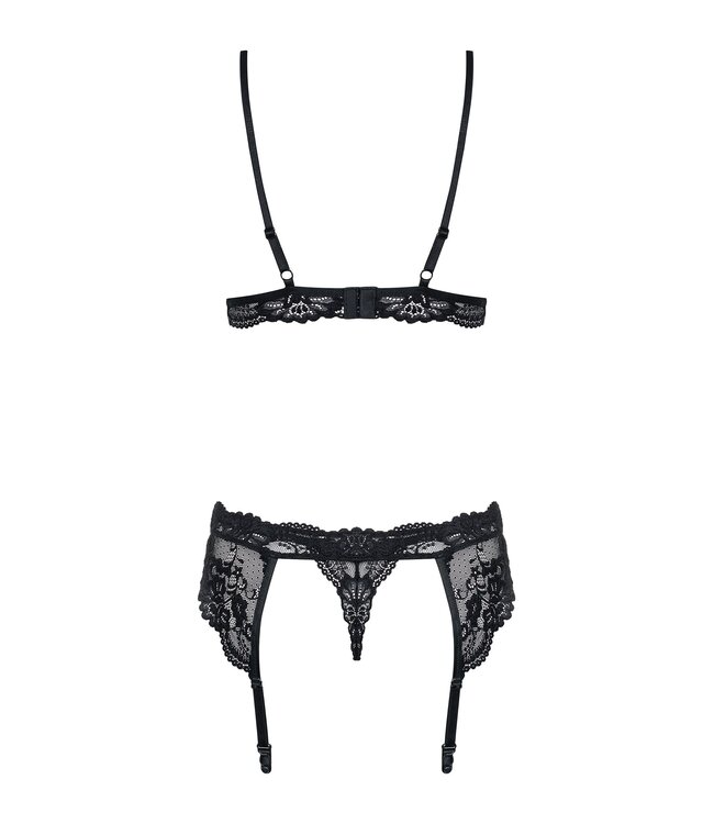 Obsessive Obsessive - Driedelig Kanten Lingeriesetje