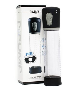 Rimba Rimba P-Pump - P-Pump PP03 - Op batterijen werkende penisvergroter - Zwart