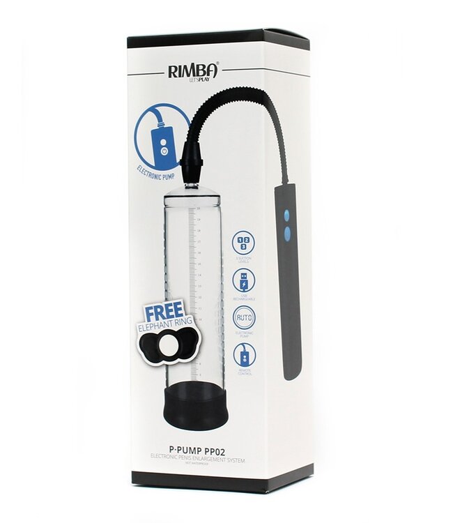 Rimba Rimba P-Pump - P-Pump PP02 - Penisvergroter met Oplaadbare Afstandsbediening - Zwart