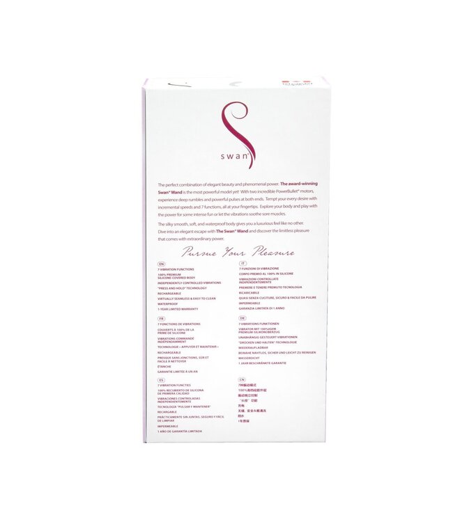 Swan Vibes Swan Wand Vibrator - Roze