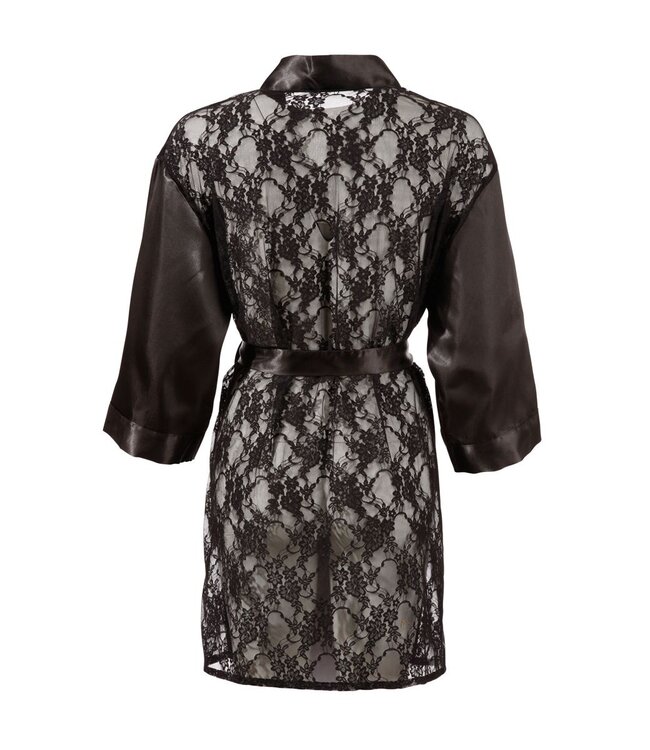 Cottelli Collection Kimono Met Kanten Achterkant