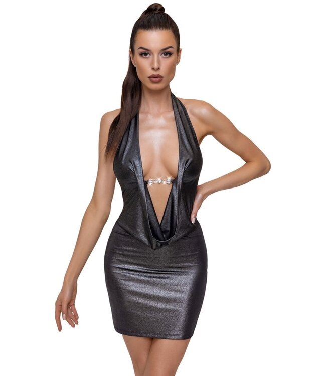 Cottelli Collection Sexy Jurk - Zilver