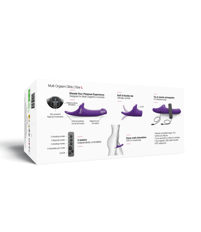 Rimba Strap-On-Me – Multi Orgasme Dildo – Maat L – Paars