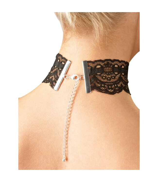 Cottelli Collection Cottelli Collection - Kanten halsband - Zwart