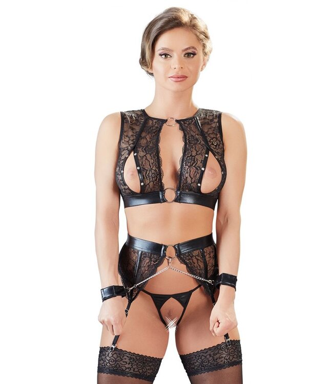 Cottelli Collection Kanten Bondage Lingerieset