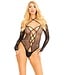 Leg Avenue Crotchless teddy with halter