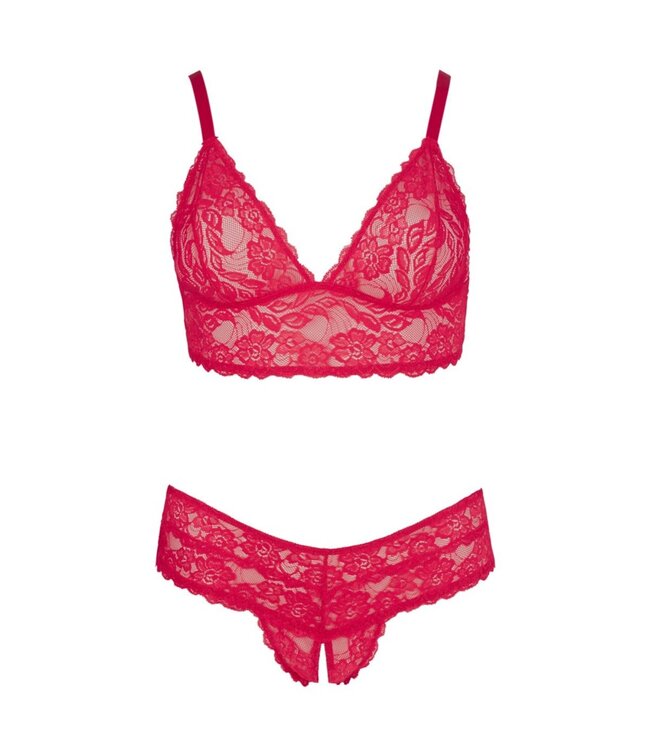 Cottelli Collection Cottelli Collection - Kruisloze Kanten Lingerieset