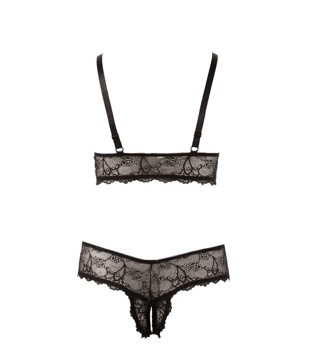 Cottelli Collection Cottelli Collection - Bra and crotchless G-string