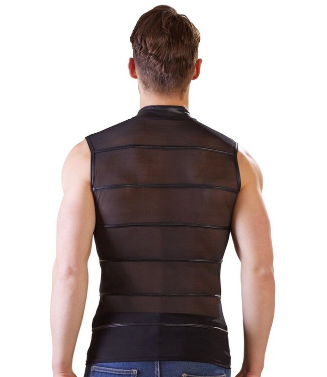 NEK Doorschijnend Shirt Met Wetlook Strepen