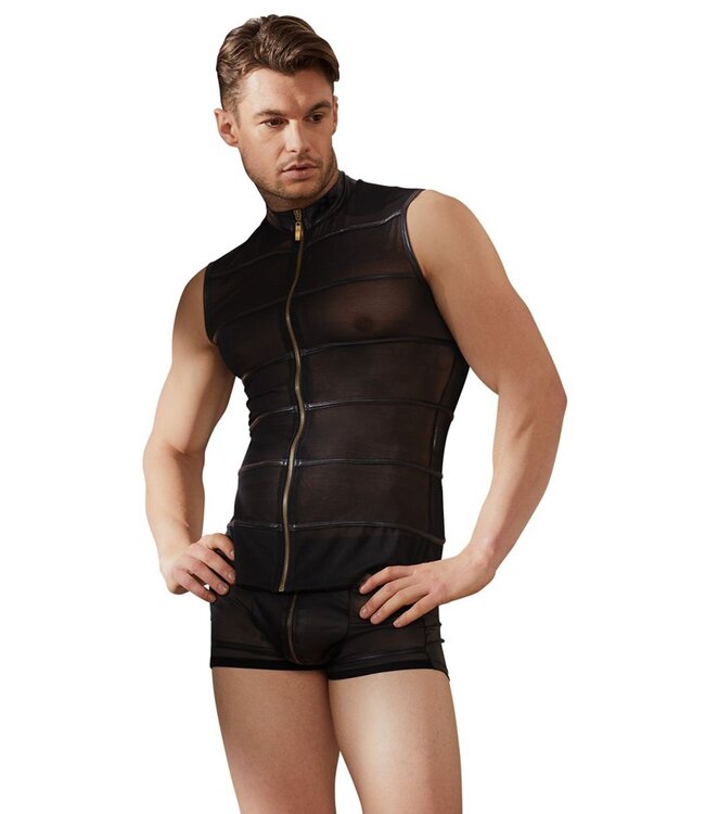 NEK Doorschijnend Shirt Met Wetlook Strepen