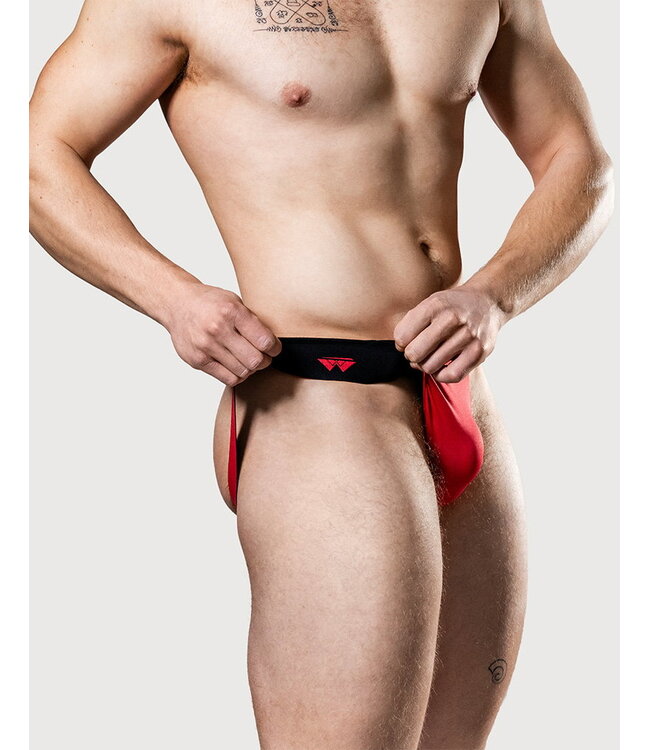 Rimba MM - Reversible Jockstrap - Zwart en Rood
